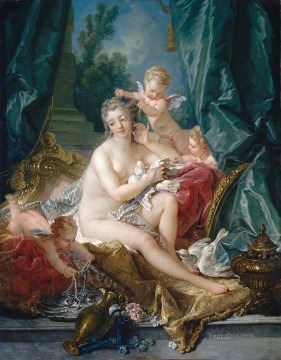 Francois Boucher Painting - The Toilet of Venus Rococo Francois Boucher